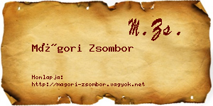 Mágori Zsombor névjegykártya